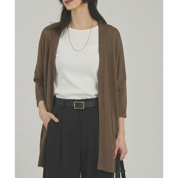 ブラウス シャツ 「接触冷感」シアーオーバーカーディガン/春服/夏服/オフィスカジュアル/羽織り レ...