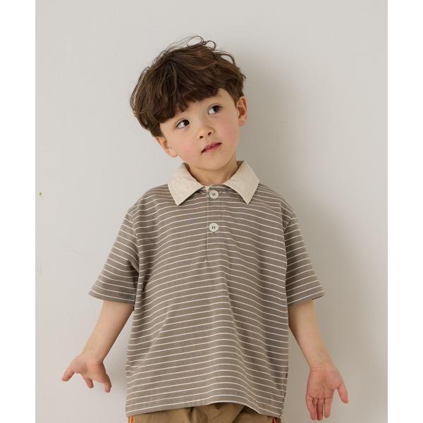 ポロシャツ バイカラーポロシャツ キッズ 子供服 男の子 女の子