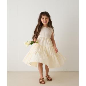 ワンピース ドビードットバックリボンワンピース キッズ 子供服 女の子