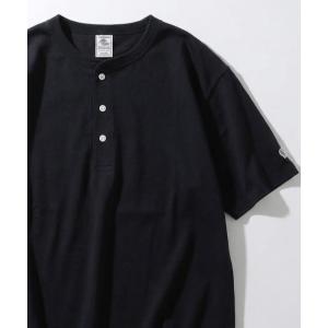 tシャツ 2026SS JEMORGAN/ジェーイーモーガン ワンポイントロゴ ワッペン刺繍  ヘンリーネック半袖Tシャツ レディース メンズ