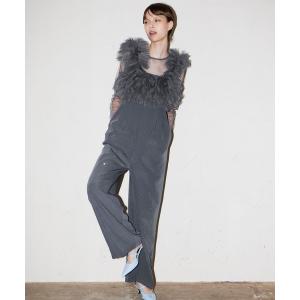 パンツドレス ボリュームチュールオールインワンドレス / volume tulle all in one