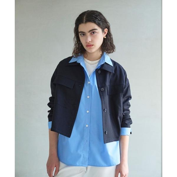 ブルゾン アウター 「トリアセリネン」ステンカラーブルゾン レディース