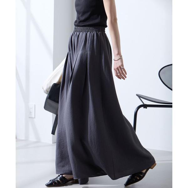 ワイドパンツ パンツ 「Aunely」すぐサラ ひんやり エフォートレス タックスカーチョ「YOSO...
