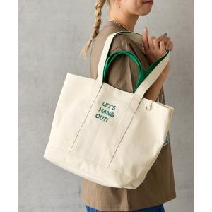トートバッグ ロゴ刺繍キャンバストートバッグ レディース メンズ