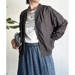 ブルゾン アウター シアーMA1ブルゾン レディース