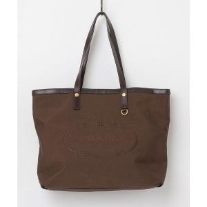 PRADA ブラウン レザートートバッグ PRADA プラダ トートバッグ レザー 本革 ダークブラウン 大容量 A4可