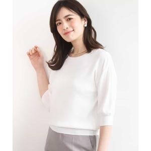 ニット セーター ハイゲージ五分袖ニット/接触冷感/洗える/WEB限定サイズあり レディース