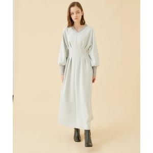 「A + TOKYO」 長袖ワンピース 1 グレー レディース