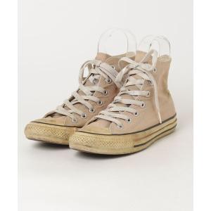 「CONVERSE」 ハイカットスニーカー 24cm ベージュ レディース