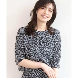 ブラウス シャツ 2WAYチャーム付き格子柄ブラウス/洗濯機で洗える/WEB限定サイズあり/セットアップ可 レディース