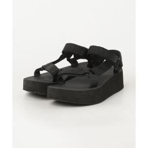 「Teva」 フラットサンダル 24cm ブラック レディース
