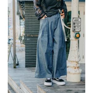 「niko and...」 パンツ LARGE ブルー レディース
