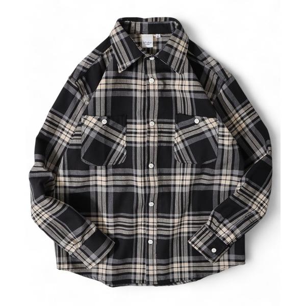 「FUNALIVE」 長袖シャツ M ブラック メンズ