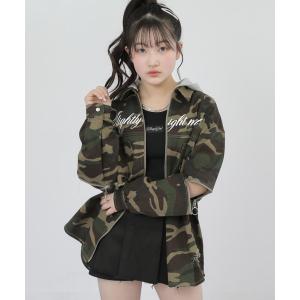 コート アウター フード付 ダブルジップ ジャケット シャツ キッズ 子供服 女の子