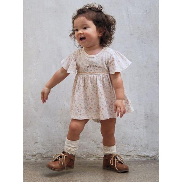 ジャンパースカート Bunny Garden ロンパース／オーガニックコットン キッズ 子供服 女の...