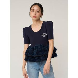 ニット セーター 「Chacott」コラボペプラムニットプルオーバー レディース