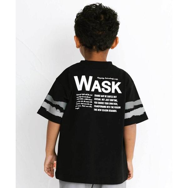 tシャツ 「接触冷感」ソデカラーペイント×バックロゴ クールタッチTシャツ キッズ 子供服 男の子