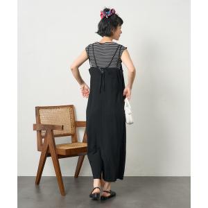 ワンピース 夏 「セットアイテム」リネンレーヨン インナーセット キャミワンピース