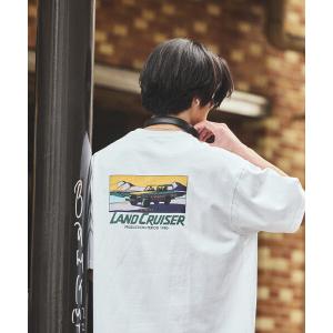 tシャツ リラックスフィット ランクル60 バックプリント ショートスリーブ クルーネックTシャツ/ランドクルーザー メンズ