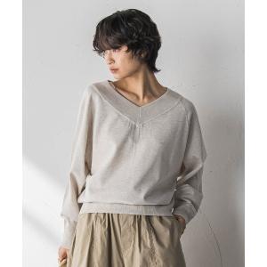 ニット セーター LEVITA Vネックドルマンニットプルオーバー レディース