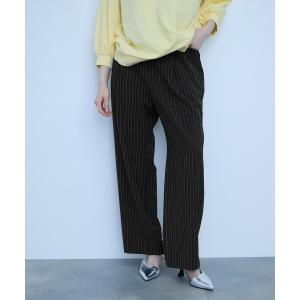 パンツ サイドポケットワイドタックパンツ レディース