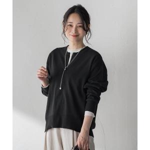 ニット セーター 「WEB限定」お肌にやさしいファスナーニット「手洗い」 レディース