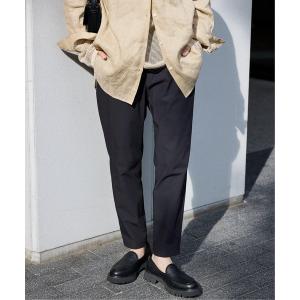 パンツ 「撥水/接触冷感/洗える/UV」リネンナイロンストレッチテーパードパンツ レディース