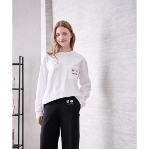 パジャマ ルームウェア ヌネット＆ジプシーワッペン　コットンロングTシャツ レディース