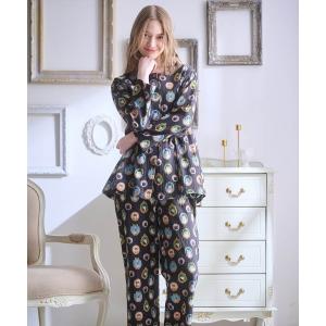 パジャマ ルームウェア カメオキャット　セットアップ レディース