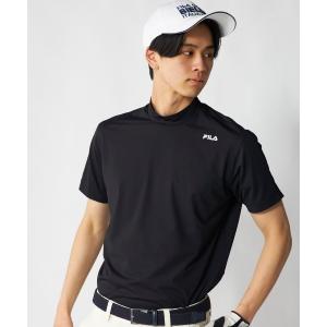 シャツ 「FILA GOLF:フィラゴルフ」半袖モックネックシャツ　吸汗速乾　接触冷感　ゴルフ メンズ