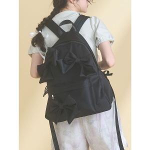 デイバック リュック リボンデコラティブリュック レディース