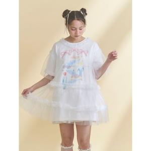 チュニック チュールティアードチュニック