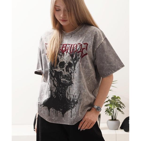 tシャツ 硫化天竺 スカルデザイン Tシャツ / Sulfurized Tenjiku Skull ...