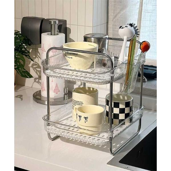 キッチン Square Dish Drying Rack