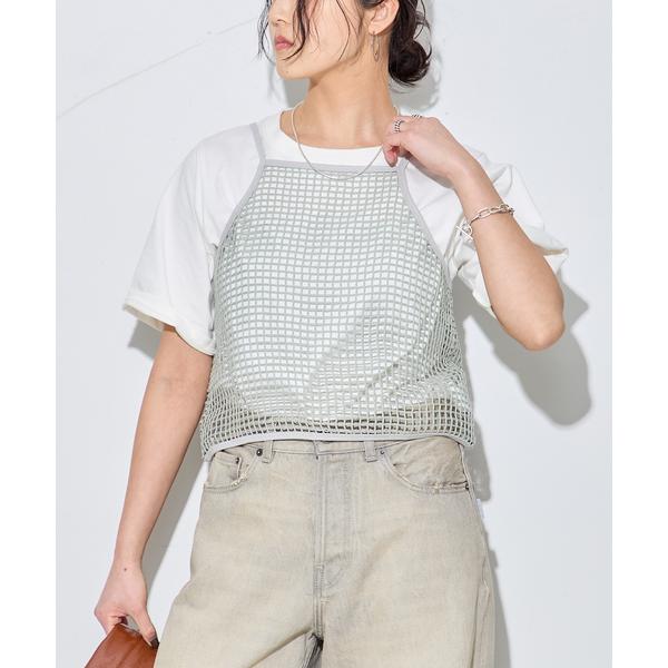 キャミソール 「JANE SMITH/ジェーンスミス」SQUARE MESH CAMISOLE：キャ...