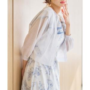 カーディガン 2026春夏新作 ラメシアーボレロカーディガン レディース