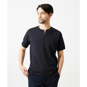 tシャツ 「日本製」キーネック半袖カットソー メンズ