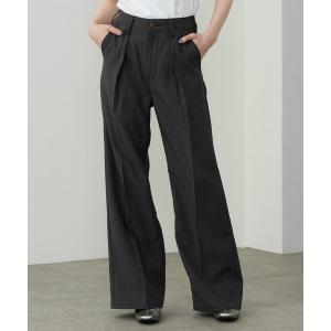 ワイドパンツ パンツ Lee/リー「LADYS」WRANGLER WRANCHER WIDE/「サマーウールライク」ランチャー フレアーワイドパンツ
