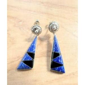 ピアス 「Lapis note」ブルートライアングル・コンチョピアス レディース メンズ