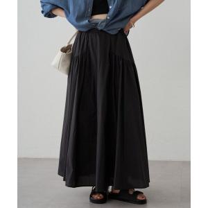 スカート パネルギャザースカート