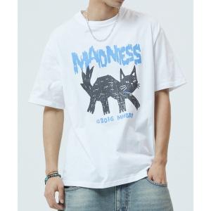 tシャツ 「mahagrid/マハグリッド」MADNESS CAT TEE/マッドネス キャット Tシャツ レディース メンズ