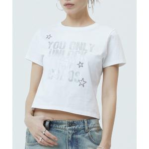 tシャツ 「mahagrid/マハグリッド」UNLOCK CROP TEE/アンロック クロップ Tシャツ レディース