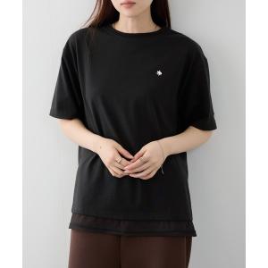 tシャツ 半袖 POLO BCS ワンポイント刺繍 チュールフェイクレイヤード オーバーサイズTシャツ レディース メンズ｜ZOZOTOWN Yahoo!店