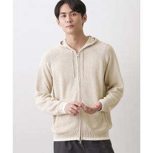 カーディガン ペーパーブレンドジップカーデ メンズ