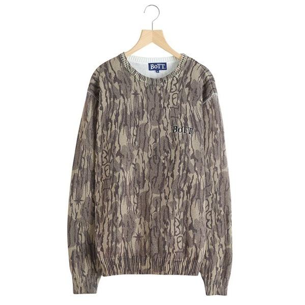 セーター ニット BOTT / ボット：Camo Printed Knit：BOTT-25AW-18...