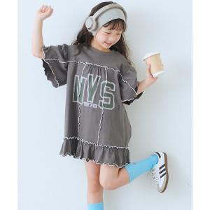 ワンピース 「KIDS」メロウ切替チュニックワンピ キッズ 子供服 女の子