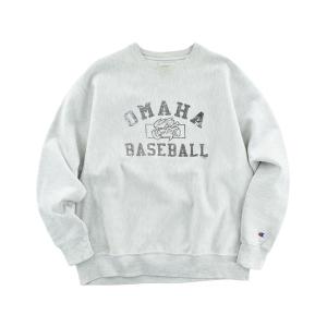 トレーナー スウェット 「USED」Y2K Champion “OMAHA BASEBALL” リバースウィーブ スウェット メンズ レディース