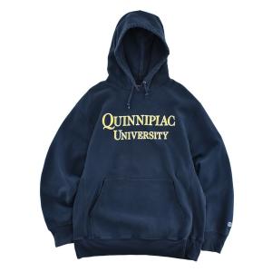パーカー 「USED」Y2K Champion “QUINNIPIAC UNIVERSIY” リバースウィーブ フーディ メンズ レディース