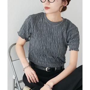 tシャツ 「WEB限定」シャーリングコンパクトTシャツ レディース