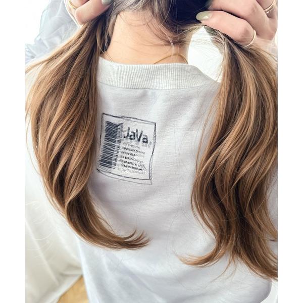 「Java」 長袖カットソー MEDIUM オートミール レディース